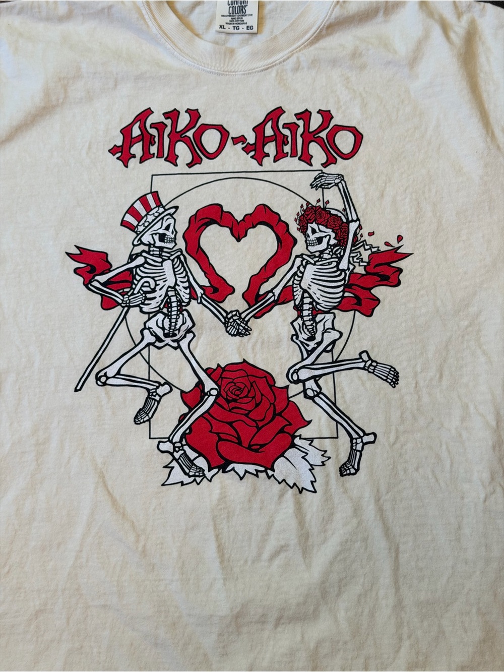 Grateful Dead Liquid Blue "Aiko Aiko" Graphic T-Shirt - Comfort Colors  size XL